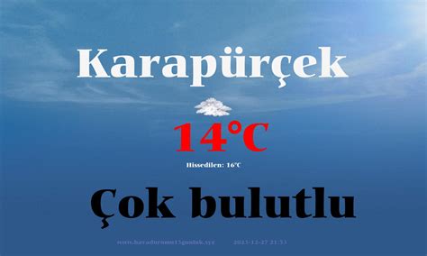 Ankara karapürçek 25 günlük hava durumu